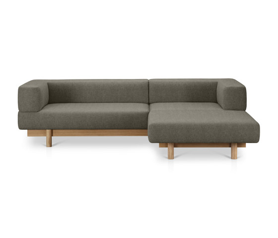 Alchemist Sofa with Chaise Lounge, Grey/Camira, Right | Chaise Longues | EMKO PLACE