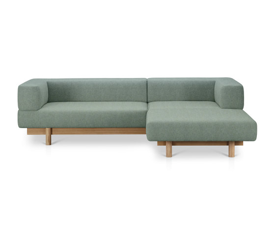 Alchemist Sofa with Chaise Lounge, Light Blue/Camira, Right | Chaise Longues | EMKO PLACE