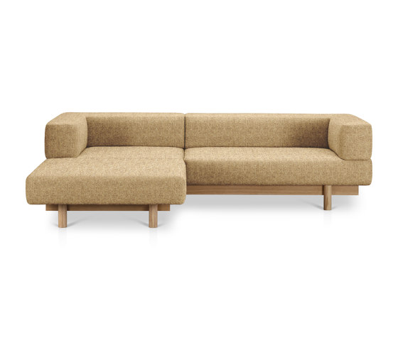 Alchemist Sofa with Chaise Lounge, Sand/Decoma, Left | Chaise longues | EMKO PLACE