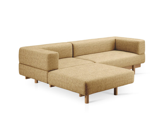 Alchemist Sofa with Chaise Lounge, Sand/Decoma, Left | Chaise longues | EMKO PLACE