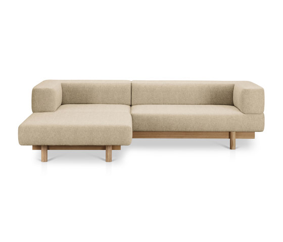 Alchemist Sofa with Chaise Lounge, Beige/Camira, Left | Chaise longue | EMKO PLACE