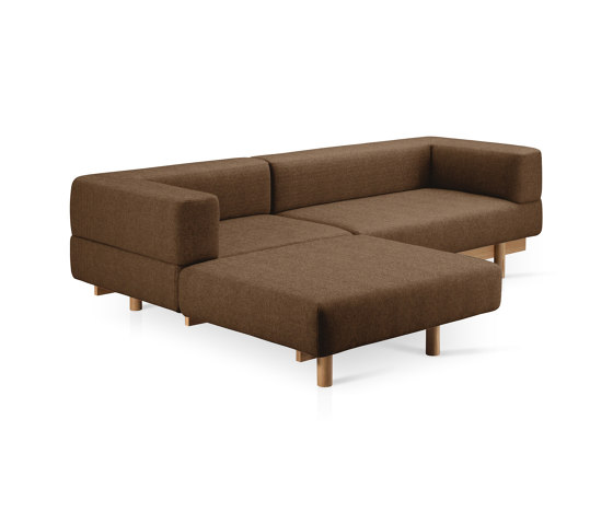 Alchemist Sofa with Chaise Lounge, Brown/Camira, Left | Chaise longue | EMKO PLACE