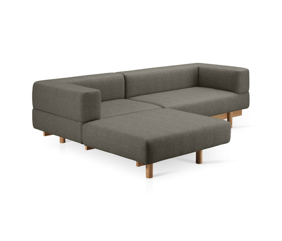 Alchemist Sofa with Chaise Lounge, Grey/Camira, Left | Chaise Longues | EMKO PLACE