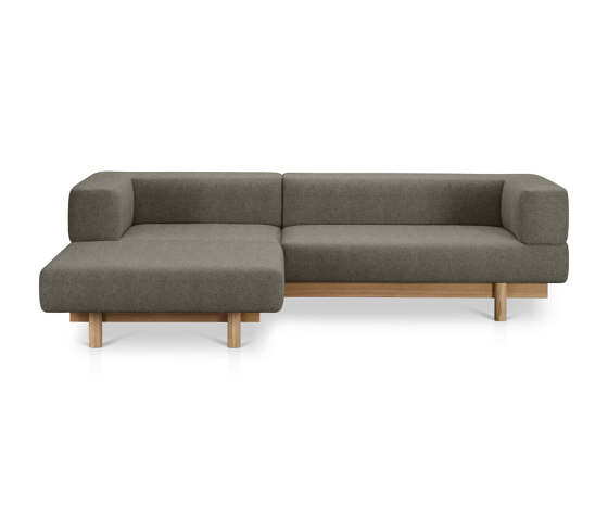 Alchemist Sofa with Chaise Lounge, Grey/Camira, Left | Chaise longue | EMKO PLACE