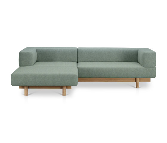 Alchemist Sofa with Chaise Lounge, Light Blue/Camira, Left | Chaise Longues | EMKO PLACE