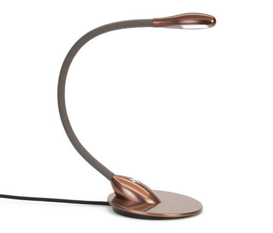 Cirrus Table Light, anodised bronze with mushroom leather | Luminaires de table | Original BTC