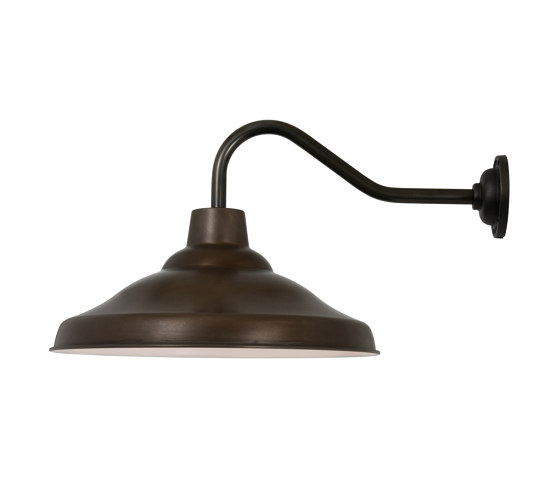 School Wall Light Weathered Copper, White Interior | Lampade parete | Original BTC