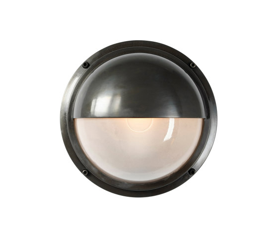 Brass Bulkhead With Eyelid Shield, Weathered Brass | Wall lights | Original BTC