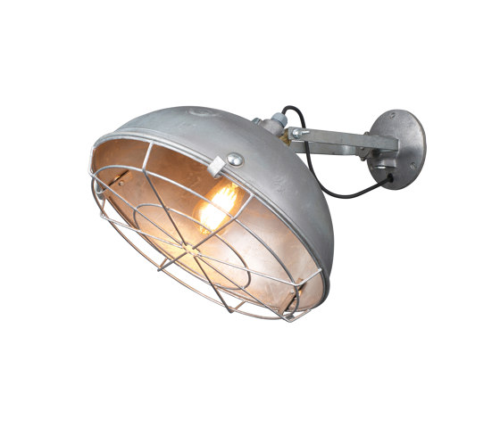 Steel Working Wall Light With Protective Guard, Galvanised | Lámparas de pared | Original BTC