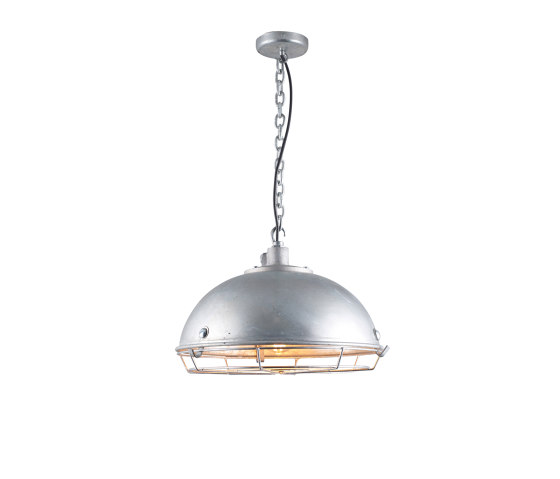 Steel Working Light With Protective Guard, Galvanised | Lampade sospensione | Original BTC