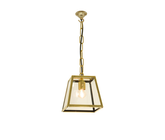 Quad Pendant Light, Int. Glass, Medium, Polished Brass Clear | Suspended lights | Original BTC