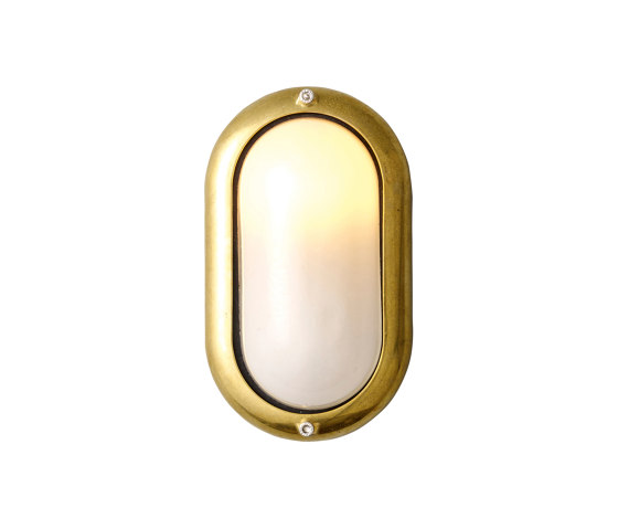 Small Exterior Oval Bulkhead Fitting, Brass | Wall lights | Original BTC