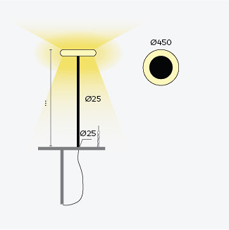 oto 46 - noir | Luminaires de table | BELUX