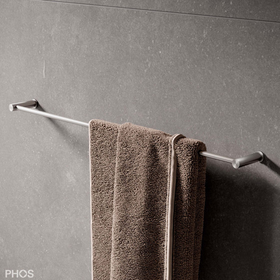 Portasciugamani da bagno in acciaio inox design 80 cm | Portasciugamani | PHOS Design