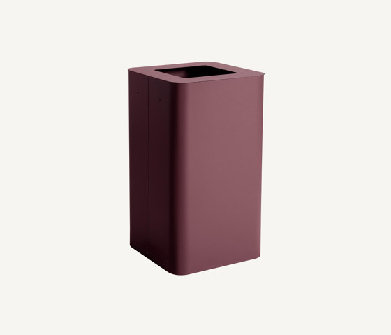 Arkad Deep Burgundy | Waste baskets | MIZETTO