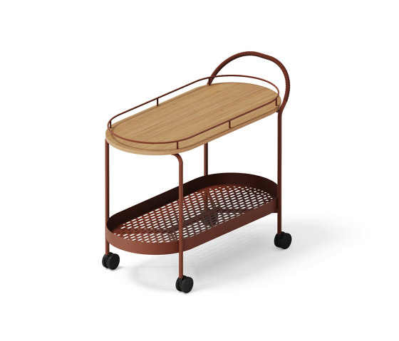 Wait Here Trolley Copper Brown | Carrelli | MIZETTO