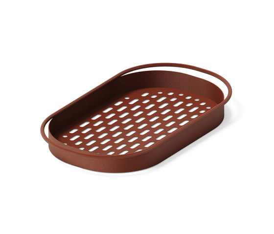 Wait Here Tray Copper Brown | Tabletts | MIZETTO