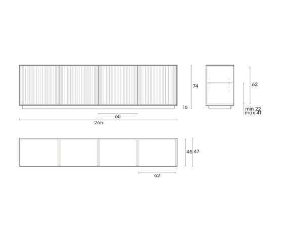 echo line | Cabinets | Fiam Italia