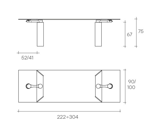 ray plus | Dining tables | Fiam Italia