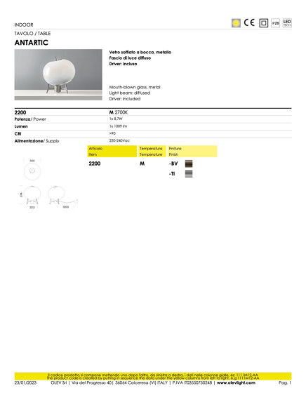 Antartic | Tischleuchten | OLEV