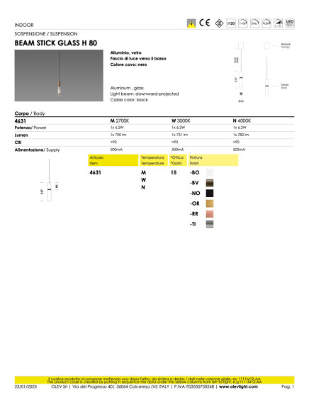 Beam Stick Glass | Suspensions | OLEV