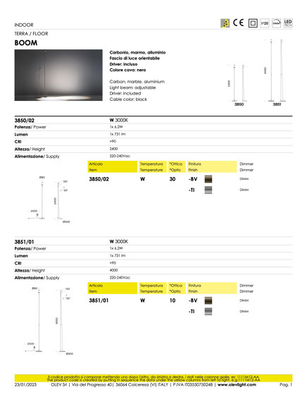 Boom | Luminaires de sol | OLEV