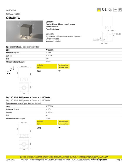 Cemento | Bodenleuchten | OLEV