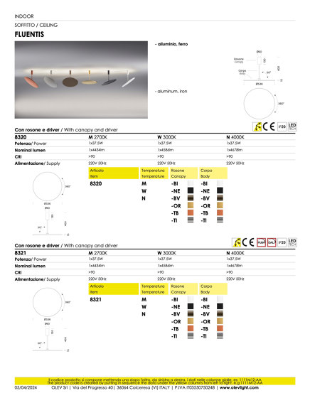 Fluentis | Ceiling lights | OLEV