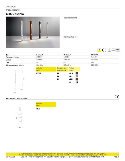 Grounding | Lampade pavimento | OLEV