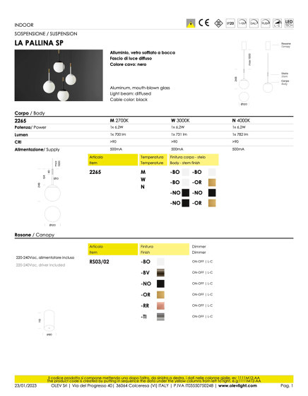 La Pallina SP | Suspensions | OLEV