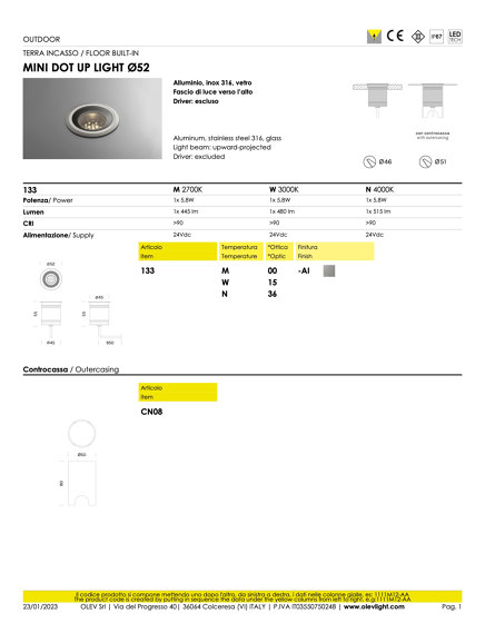 Mini Dot | Outdoor recessed lighting | OLEV