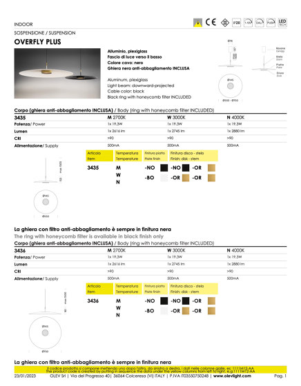 Overfly Plus | Suspended lights | OLEV