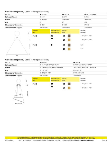 Poly Esagono | Suspensions | OLEV