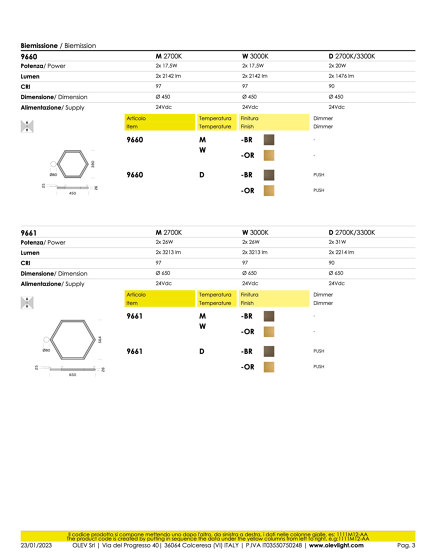 Poly Esagono PL | Lampade parete | OLEV