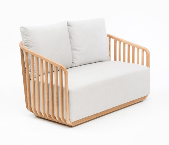 Alvin 2-Seater Sofa - Natural Teak | Sofas | Design Pergola