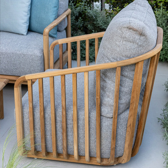 Alvin Lounge Chair - Naturalteak - Taupe | Armchairs | Design Pergola