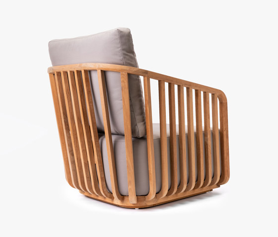 Alvin Lounge Chair - Naturalteak - Taupe | Fauteuils | Design Pergola