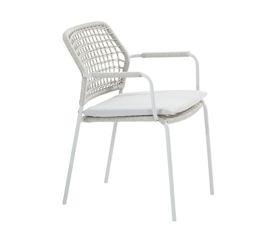 Bolzano Dining Chair - Frosten Grey Rope | Chairs | Design Pergola