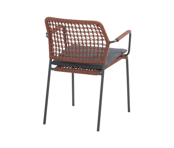 Bolzano Dining Chair - Terracotta Rope | Sillas | Design Pergola