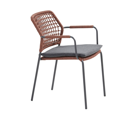 Bolzano Dining Chair - Terracotta Rope | Sillas | Design Pergola