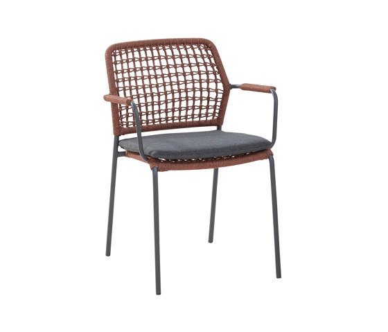 Bolzano Dining Chair - Terracotta Rope | Sillas | Design Pergola