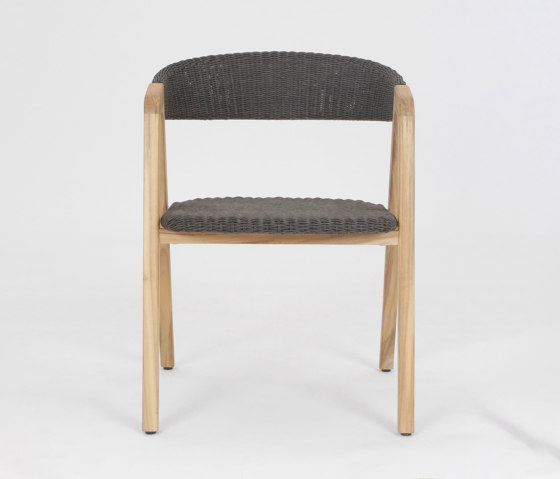 Clip Wood Dining Armchair, Charcoal | Chairs | Design Pergola