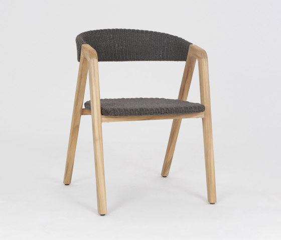 Clip Wood Dining Armchair, Charcoal | Chairs | Design Pergola