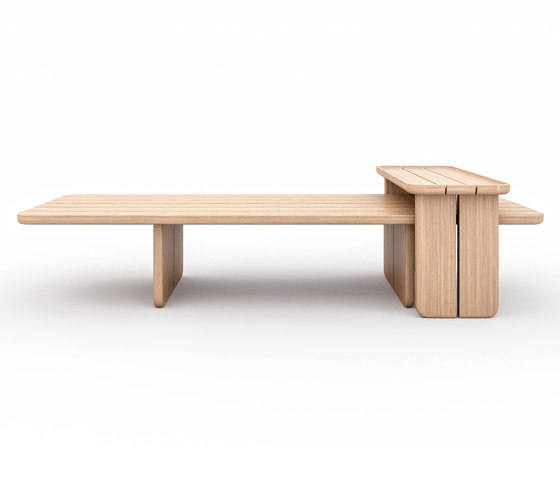 Cross Low Coffee Table - Natural Teak | Tavolini bassi | Design Pergola