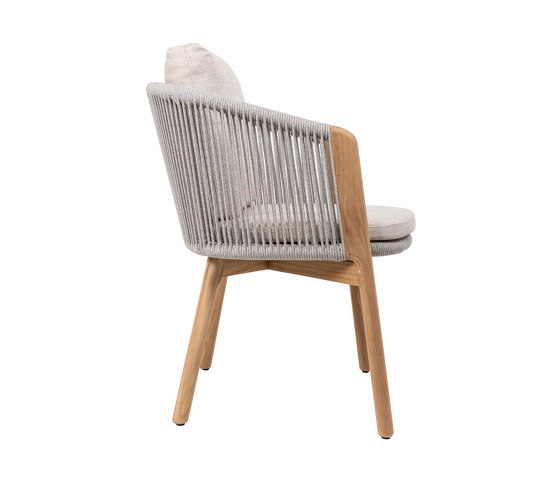 Helen Dining Armchair, Teak - Sand Rope | Armchairs | Design Pergola