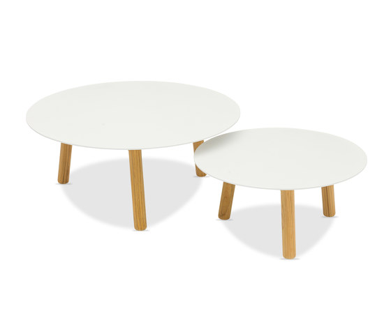 Helen Teak Coffee Table D60xH30cm, Ceramic Top | Couchtische | Design Pergola