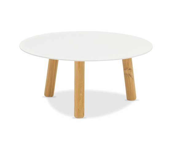 Helen Teak Coffee Table D60xH30cm, Ceramic Top | Tables basses | Design Pergola