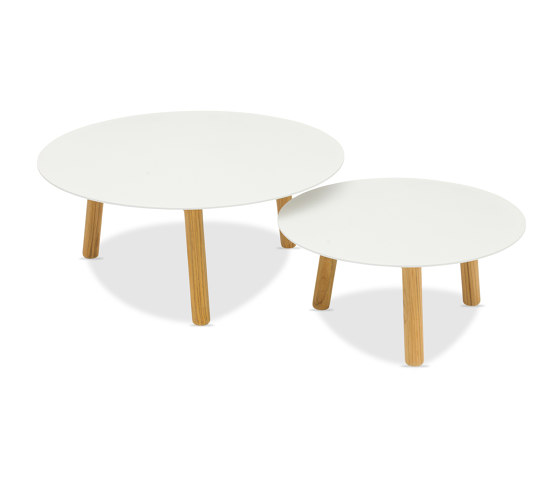 Helen Teak Coffee Table D80xH37cm, Ceramic Top | Mesas de centro | Design Pergola