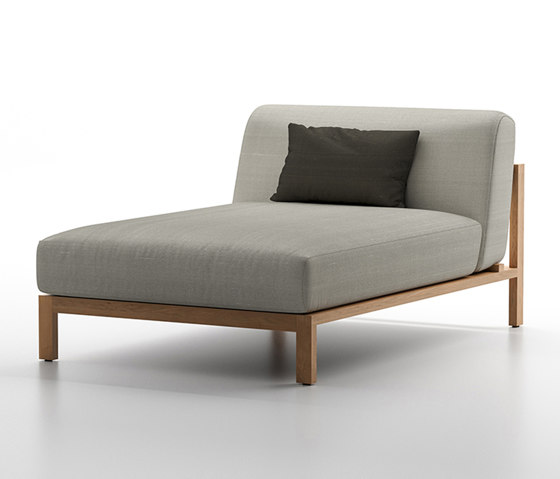 Malibu Modular Chaise Longue Armless | Chaise longues | Design Pergola