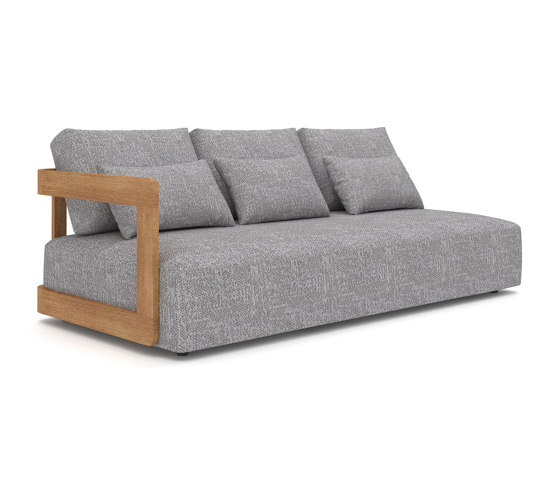 Mars Teak 3-Seater Sofa | Sofas | Design Pergola